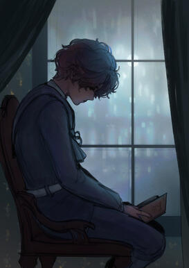 carlo in his emo chair