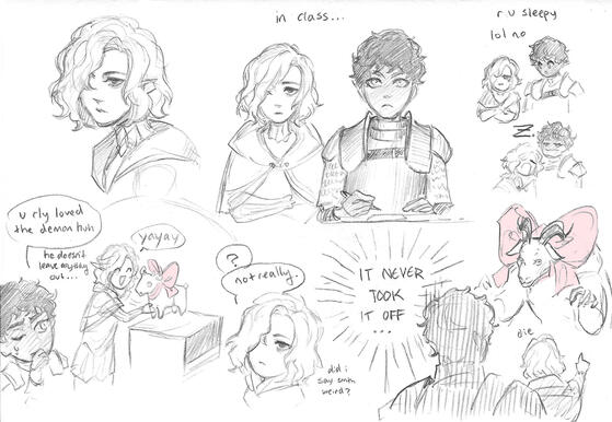 kabru/mithrun doodles