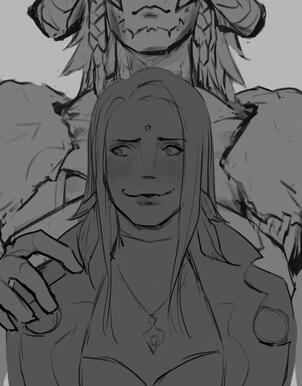 Magnai terrorizing my friend :(